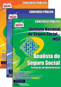 Instituto Nacional do Seguro Social (INSS)-COMPLETA PARA FORMAÇÃO EM ADMINISTRAÇÃO-ANALISTA DO SEGURO SOCIAL - FORMAÇÃO EM ADMINISTRAÇÃO-ANALISTA  - CONHECIMENTOS BÁSICOS -  VOLUME I E II